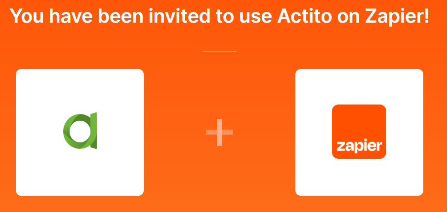 Zapier invitation