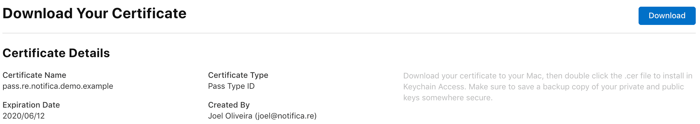 Download the file