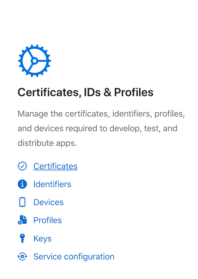 Certificates